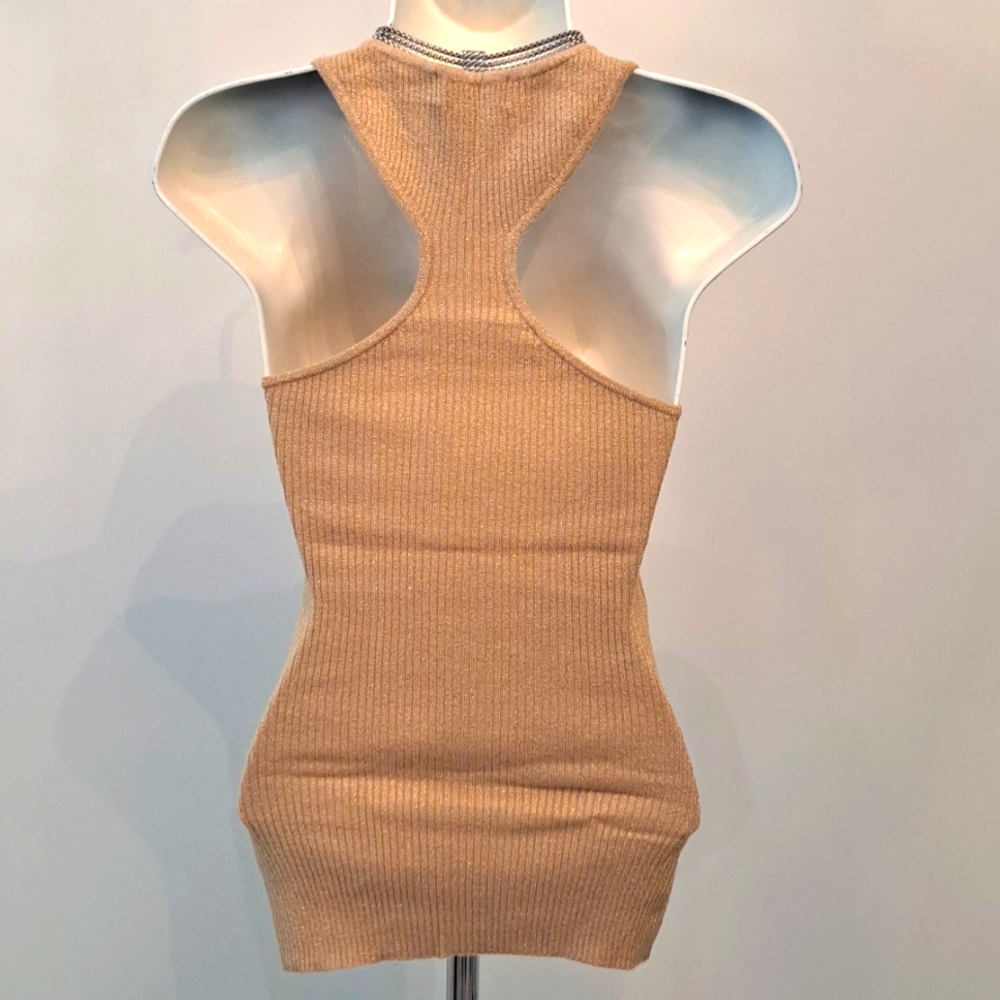 Guess Gold Racerback Top - Picture 2 of 4
